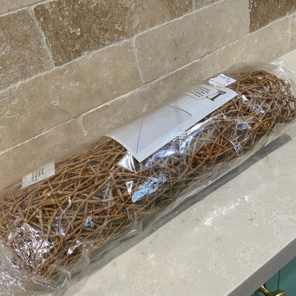 Decorative Brown Wicker Table Runner